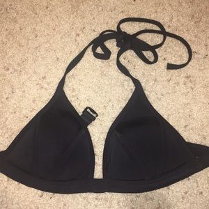 PINK black bikini top